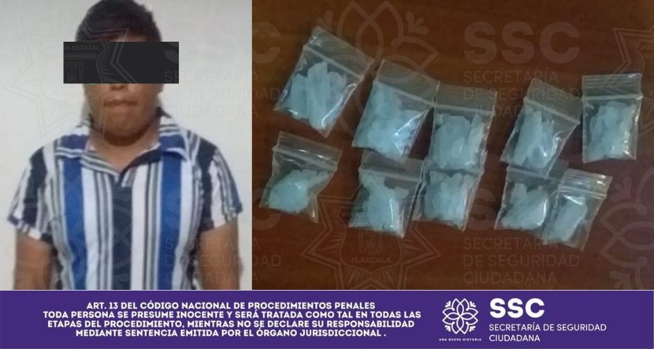 Detiene Policía Estatal a dos presuntos narcomenudistas, en Tetla y Papalotla